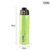 Cello Skipper Thermosteel Water Bottle, 750ml, Green| 24 Hours Hot and ...