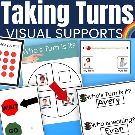 Taking Turns Autism Visual Supports to Teach Turn Taking | Made By Teachers