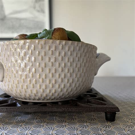 Cast Iron Square Ornate Table Trivet for Hot Pans or Dishes – Selections