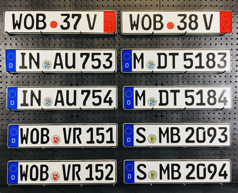NEW European German License Plates for BMW, VW, Audi, and Mercedes Lot ...