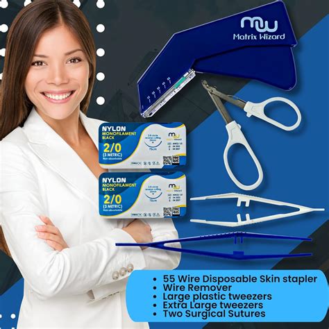Buy Sterile Sutures Thread with Needle Plus Disposable Stapler and Wire ...