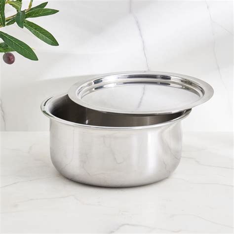 Buy Corsica Aresco Triply Stainless Steel Tope with Lid - 1.5L from ...
