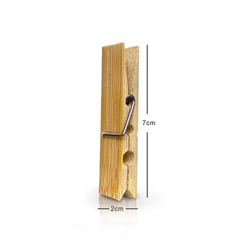 Bamboo Clothes Pegs (Pack of 20) – Meserii