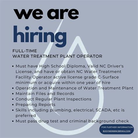 Broad River Water Authority on LinkedIn: WE ARE HIRING! APPLY TODAY AND ...
