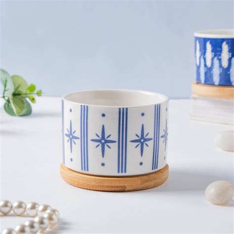 Metal Ceramic Planter with Stand | Nestasia