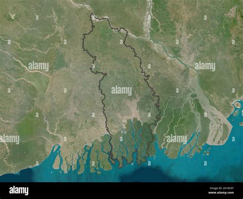 Khulna, division of Bangladesh. Low resolution satellite map Stock Photo - Alamy