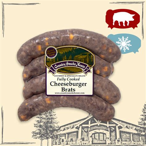 Cheeseburger Brats | Country Smoke House