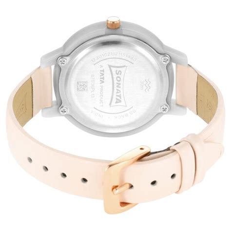 Buy Online Sonata Pop Silver Dial Women Watch With Leather Strap ...