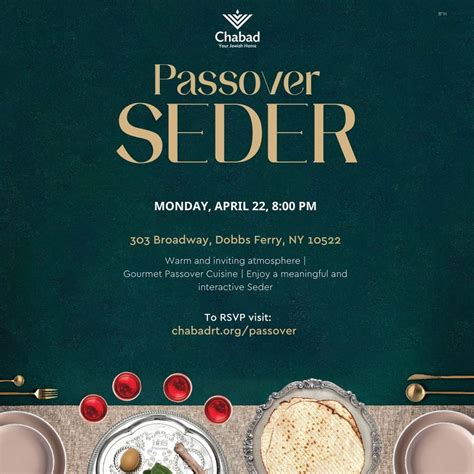Community Passover Seder, 303 Broadway, Dobbs Ferry, NY, United States ...