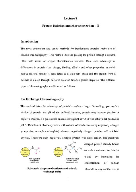 Lecture 6 - Protein Folding and Denaturation - 2 - Lecture 6 Protein ...