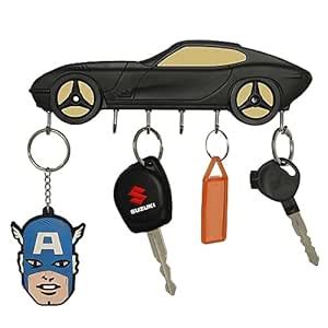 ZYREX Car Shape Key Holder Key Stand Home Design Key Holders with 6 ...