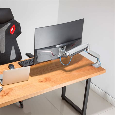 Buy AVLT Single 13"-34" Monitor Arm Desk Mount fits One Flat/Curved ...