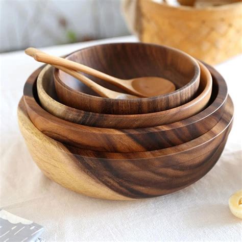 Wooden Bowl Wooden Bowls Salad Bowl Wood Bowl Fuit Bowl - Etsy