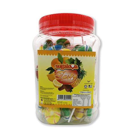 Tasty Lollipop Jar (50pcs) - Windmill Food
