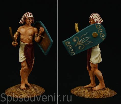 Egyptian infantryman, Battle of Qadesh ANCIENT EGYPT COLLECTIBLE QUALITY TOY SOLDIERS 54 MM (1: ...