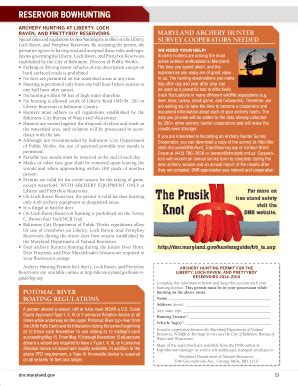 Managed Hunt Applications - Dnr Maryland - Fill and Sign Printable ...