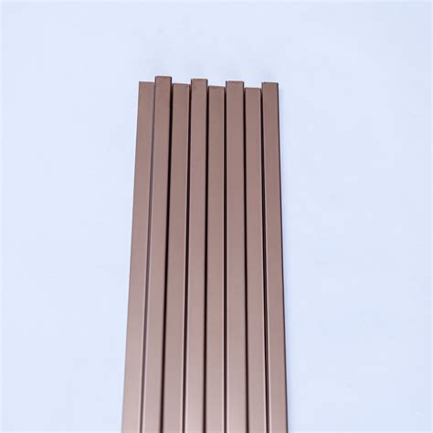 Rose Gold SS Louver for Wall | 4 inch x 8 feet – Doon Interior