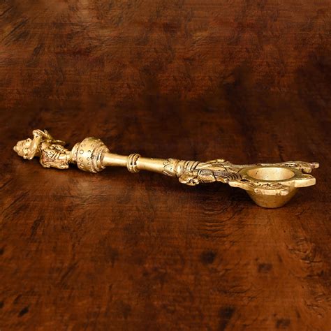 Brass Garuda Ahuti Spoon (10.5 Inch) – Velan Store