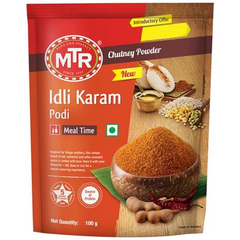 Buy MTR Idli Karam Podi - Chutney Powder, Source Of Protein Online at ...