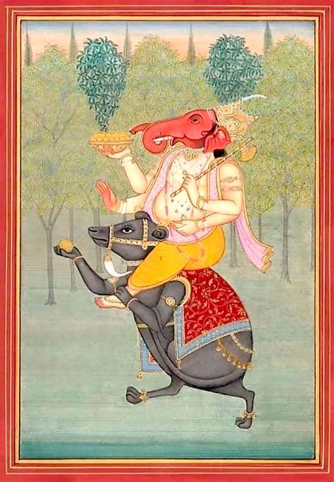 Ganesha riding his vahana – Bridge Bharat
