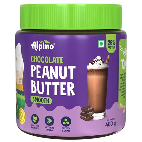 ALPINO Chocolate Peanut Butter Smooth - Roasted Peanuts, Chocolate ...