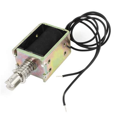uxcell DC 12V Pull Push Type 10mm 400g Linear Solenoid Electromagnet 11 ...