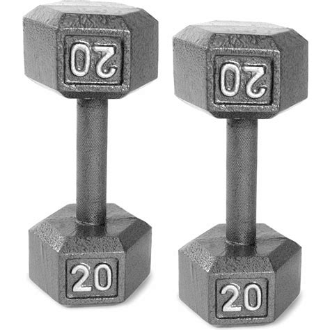 CAP Barbell Cast Iron Dumbbell Weights, 20 Lbs., Pair - Walmart.com