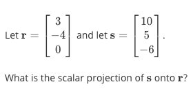 Image result for Scalar Projection Example