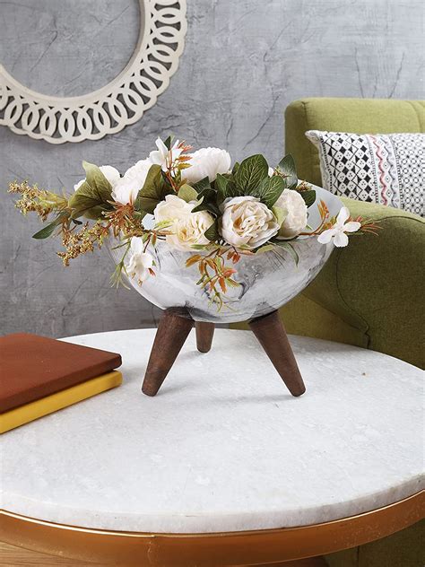 PURESTORY Modern Decorative Metal Planter for Living Room, Office ...