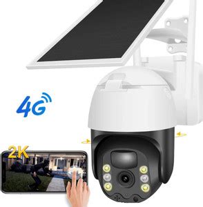 OSHSIZ Smart Solar 4G PTZ Camera Outdoor CCTV with Two Way Audio ...