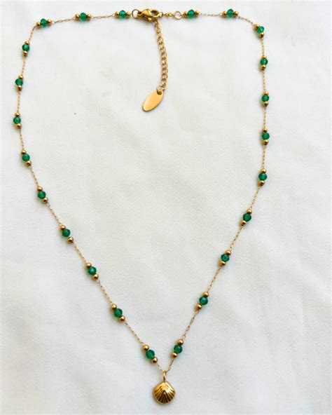 Shell Green Necklace – Label By Hemi