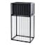 Black Metal Rectangle Planter Stand, Small | At Home