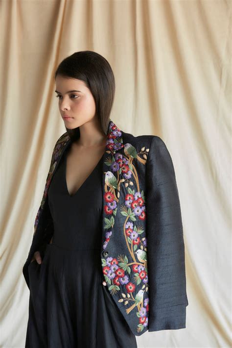 Black silk cut out jumpsuit