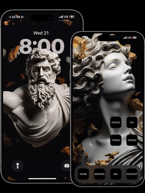 Greek statues Zeus and Athena : r/iOSsetups