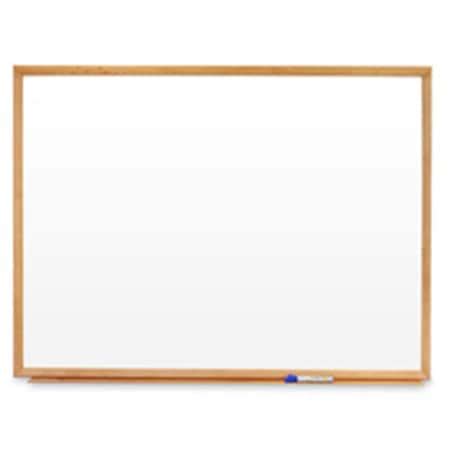 Easy-To-Organize Marker Board- 3ft.x2ft.- Oak Frame EA1189920 | Zoro