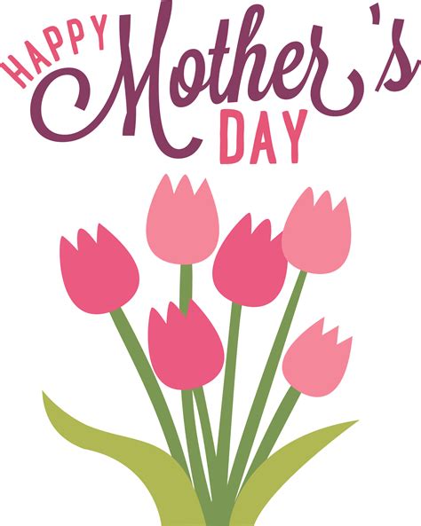 Happy Mothers Day Flowers transparent PNG - StickPNG
