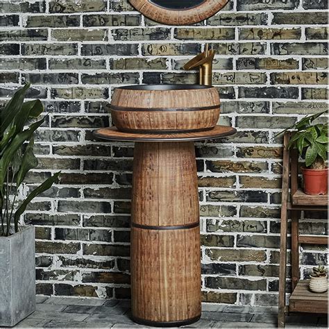Amazon.com: YRRA Pedestal Sink Modern Ceramic Bathroom Basin Sink, Kaolin Clay Pedestal Sink ...