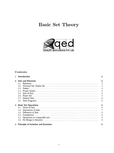 Image result for Basic Set Theory
