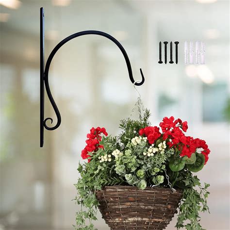 ecofynd 1 Pack Metal Wall Hook Hanging Plant Bracket | Decorative ...