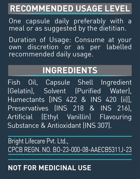MUSCLEBLAZE Omega 3 Fish Oil 1000 mg (180mg EPA and 120mg DHA) Price in ...