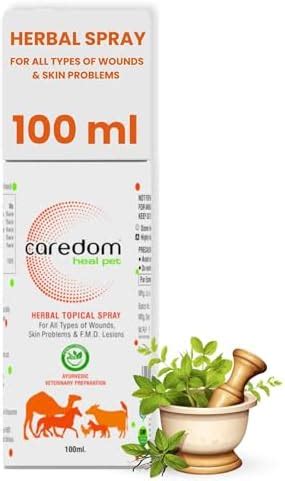 Natural Remedies Topicure Pet Wound Healing Spray for Dogs and Cats of ...