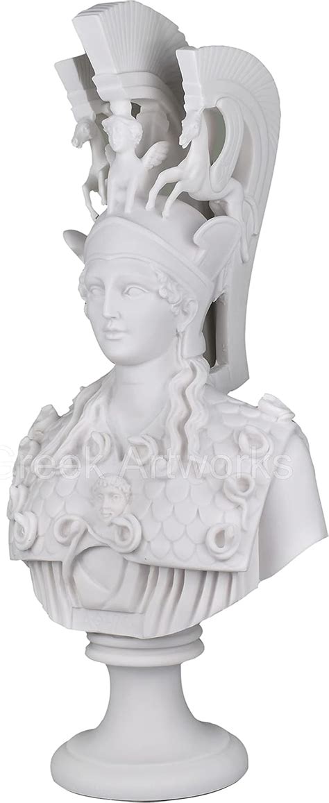 Buy Athena Minerva Bust Head Greek Roman Goddess Statue Sculpture cast ...