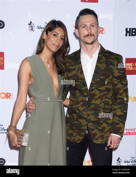Jonathan Tucker and Tara Ahamed Tucker attends 2015 TrevorLIVE LA held ...