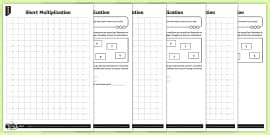Blank Short Multiplication Worksheet / Worksheet - Blank Short ...