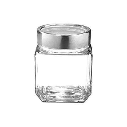 SNNP Glass Cube Jars and Storage Container 580ml - Transparent | Air ...