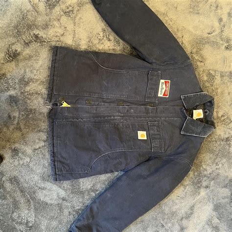 Carhartt worker jacket. Has Marlboro patch and a... | Depop