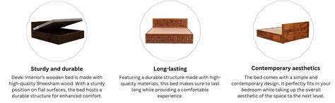 DEVKI INTERIORS Sheesham Wood Karigari Queen Size Bed with Hydraulic ...