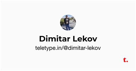Dimitar Lekov — Teletype
