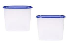 Buy Tallboy Plastic Container with Lid - 1200 ml, 2 Pieces, Blue White ...