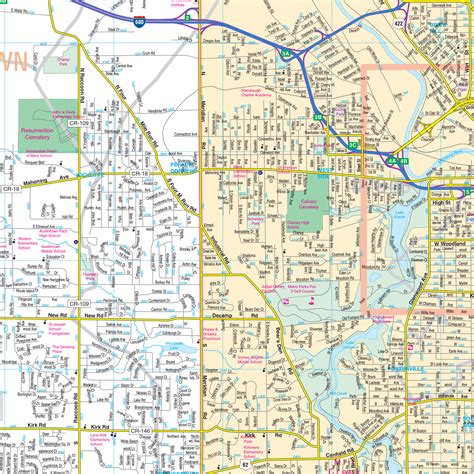 Street Map Of Youngstown Ohio | Maps Of Ohio